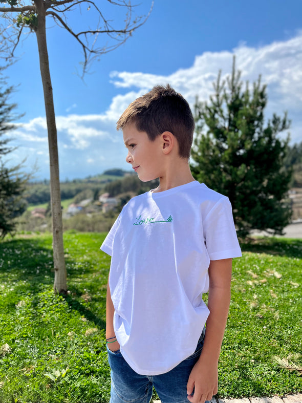 PROMO Tee-shirt Love Blanc Enfant